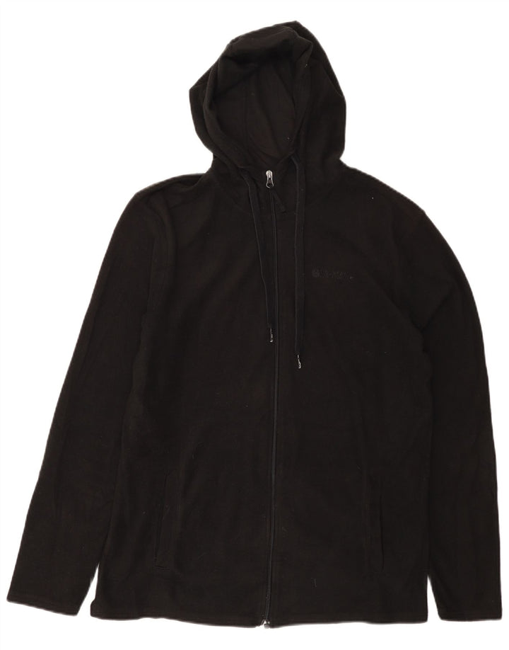 MOUNTAIN WAREHOUSE Herren-Fleecejacke mit Kapuze, UK 36, Größe S, Schwarz, Polyester