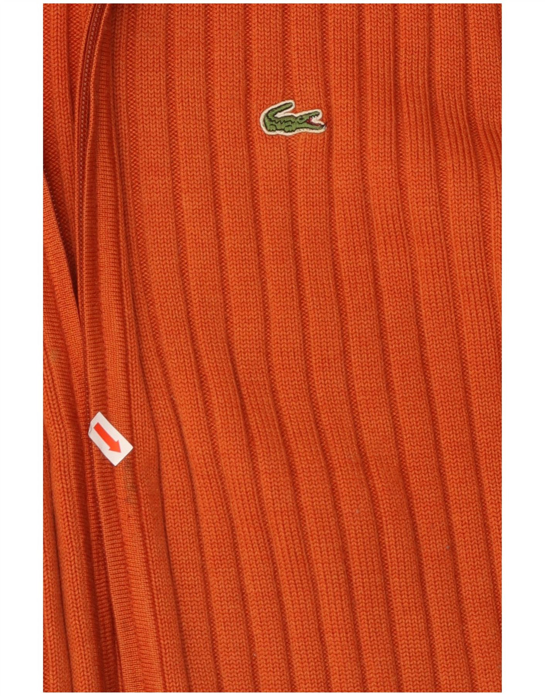 LACOSTE Herren Strickjacke Größe 7 2XL Orange Wolle