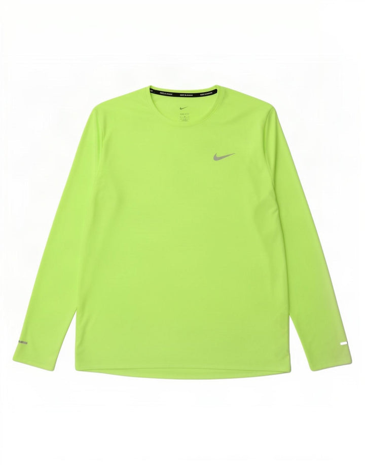 Nike Herren Dri Fit Top Langarm XL Grün Polyester