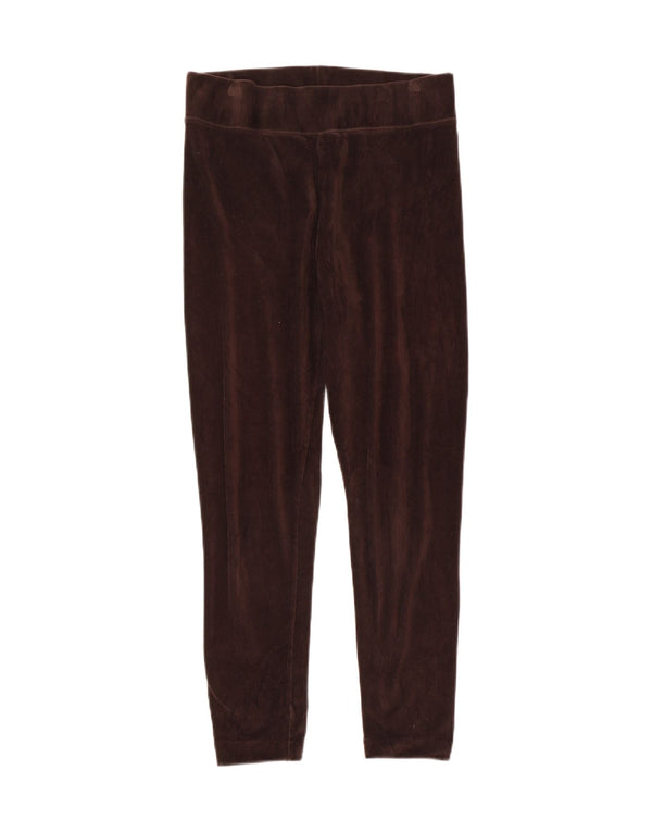 Marks & Spencer Damen Crop Cord-Leggings UK 12 Mittelbraune Baumwolle