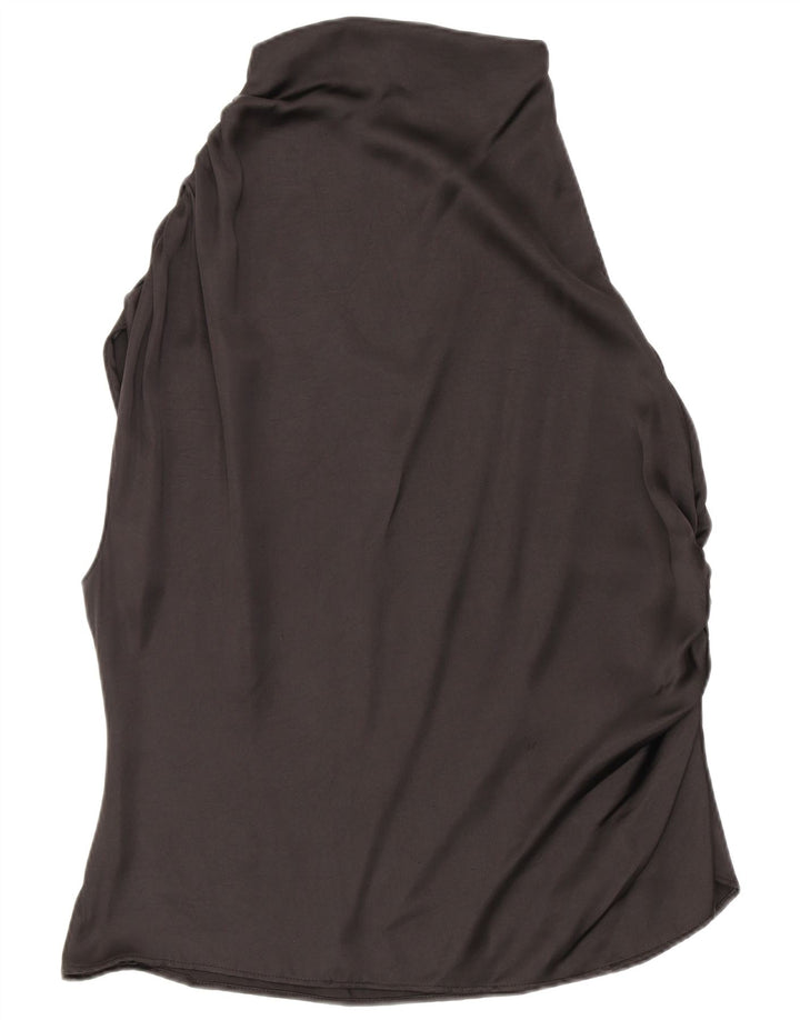 Zara Damen Bluse Top UK 20 2XL Schwarz