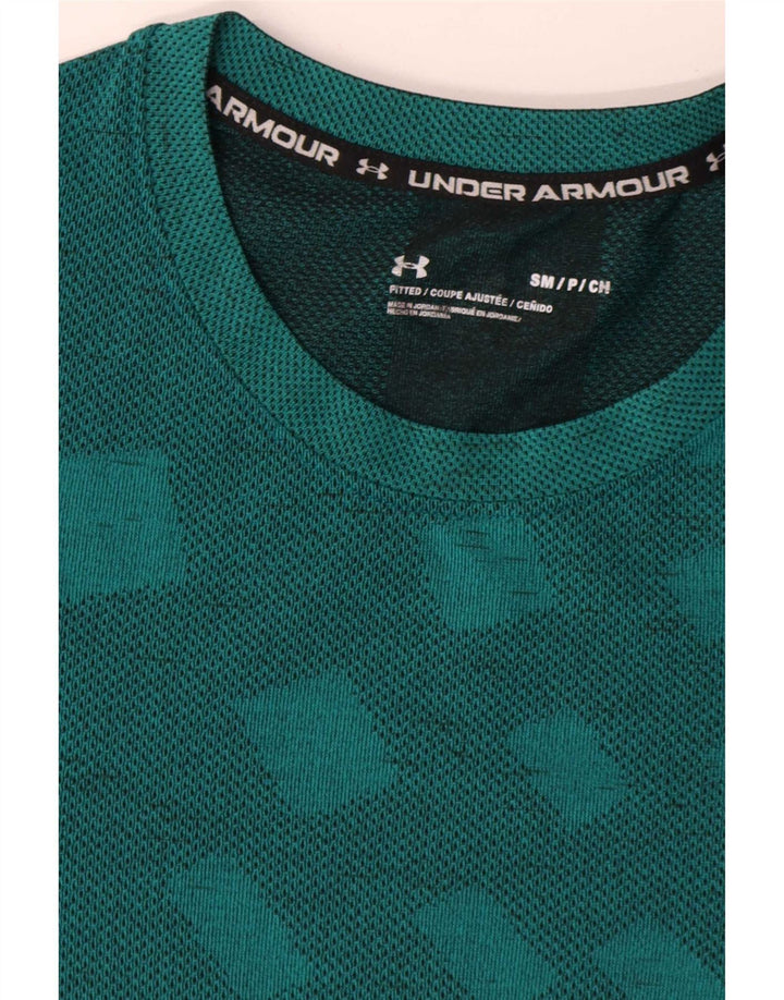 Under Armour Herren T-Shirt Top Small Blau Geometrisch