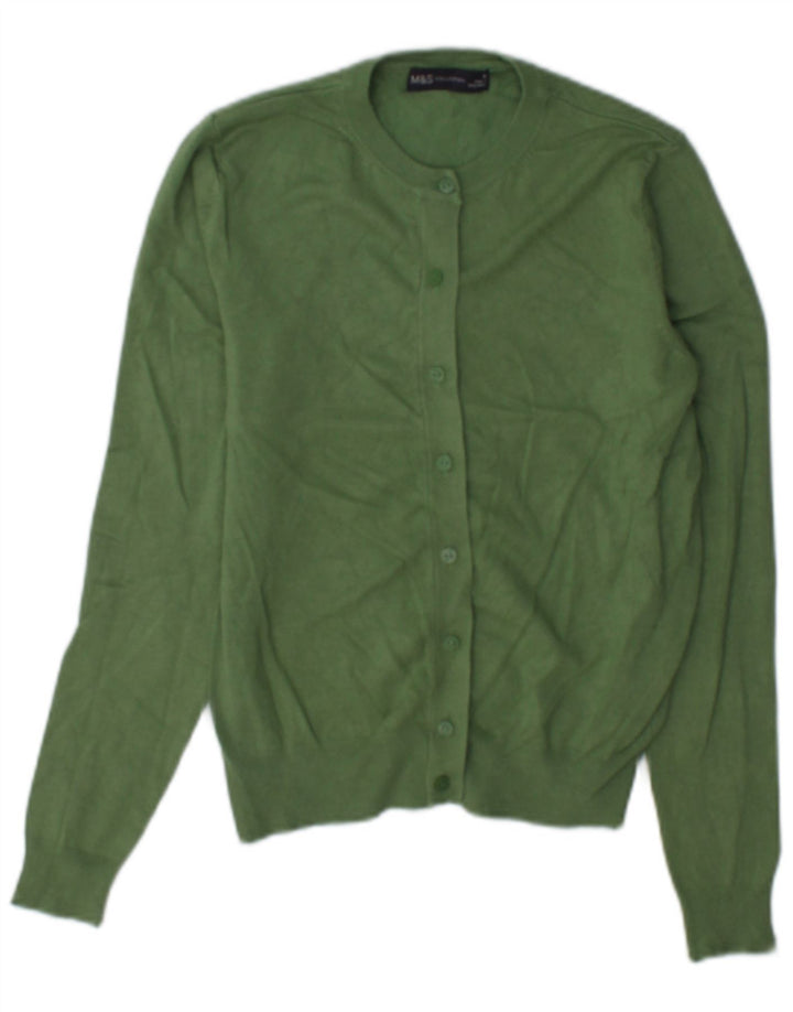 Marks & Spencer Damen-Strickjacke, Gr. 10, Größe S, Grün