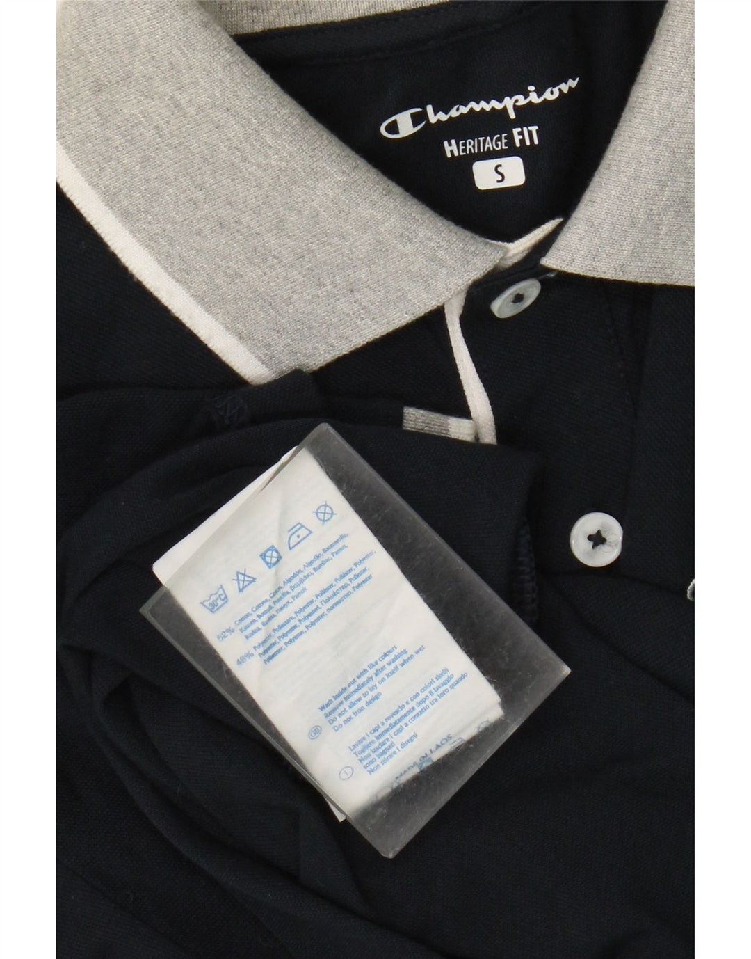 Champion Herren-Poloshirt, klein, marineblau, Baumwolle