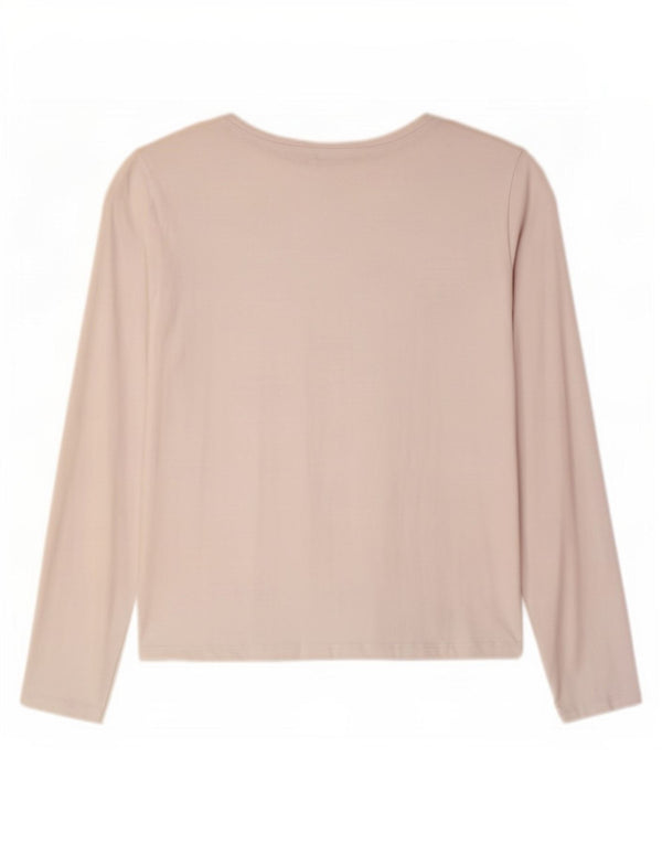Zara Damen Top Langarm UK 18 XL Weiß