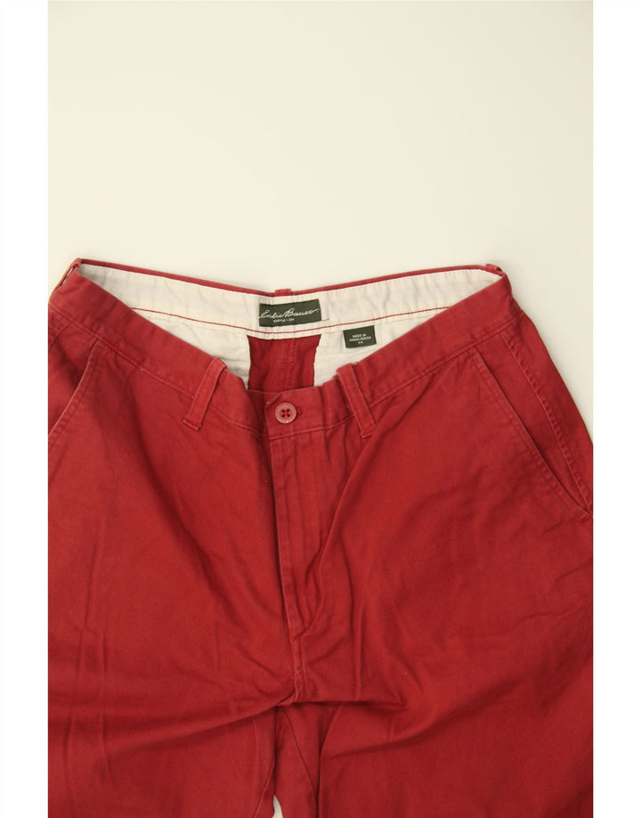 EDDIE BAUER Mens Chino Shorts W34 Large  Red Cotton Vintage Eddie Bauer and Second-Hand Eddie Bauer from Messina Hembry 