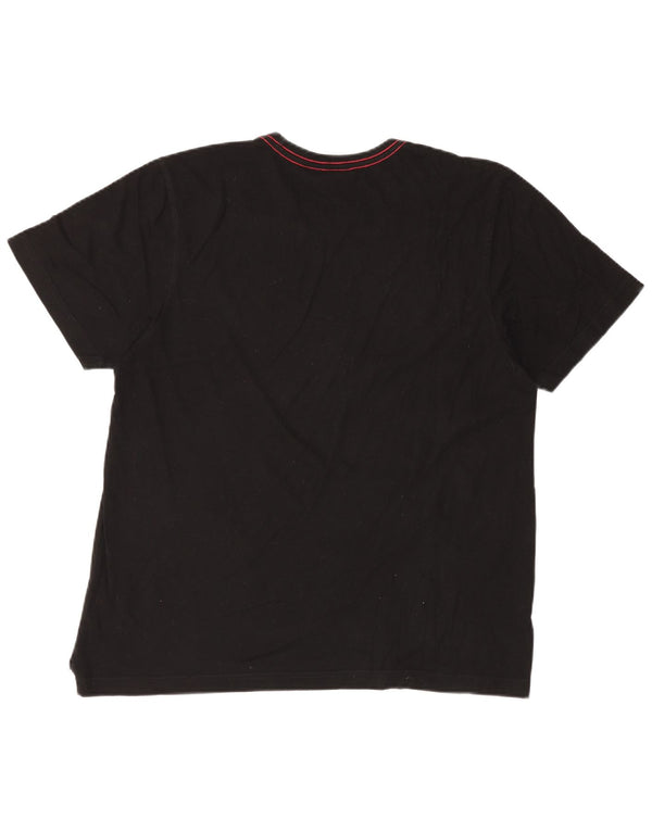 O'Neill Herren Grafik-T-Shirt-Oberteil XL aus schwarzer Baumwolle