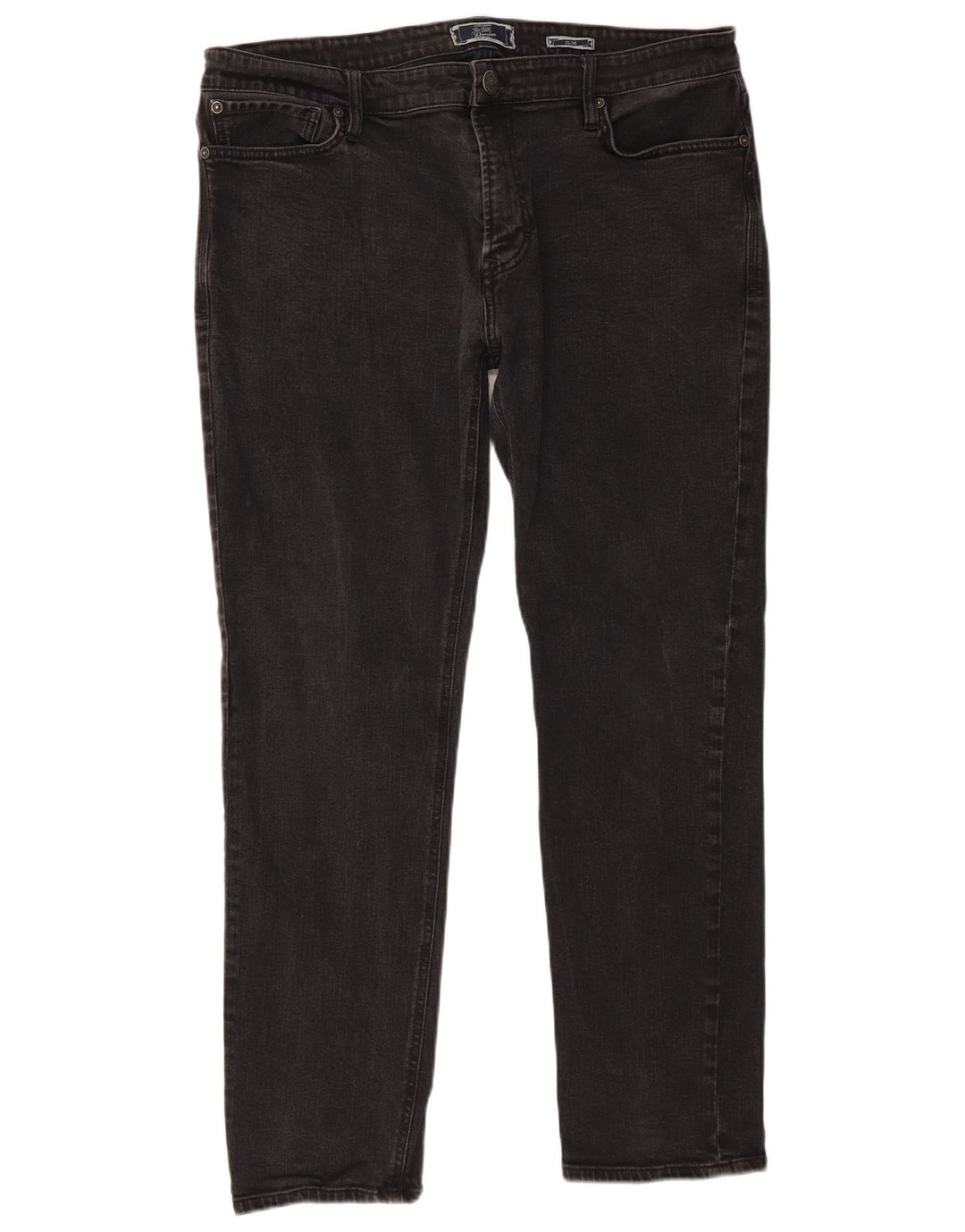Fat Face Slim-Jeans für Herren, W38, L30, schwarze Baumwolle