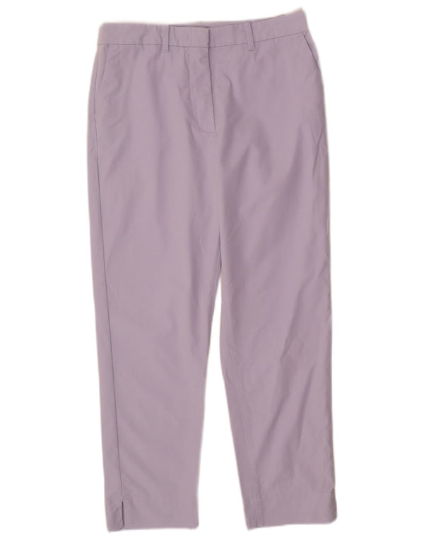 Marks & Spencer Gerade Chino-Hose für Damen, UK 10, Größe S, W28, L26, Lila