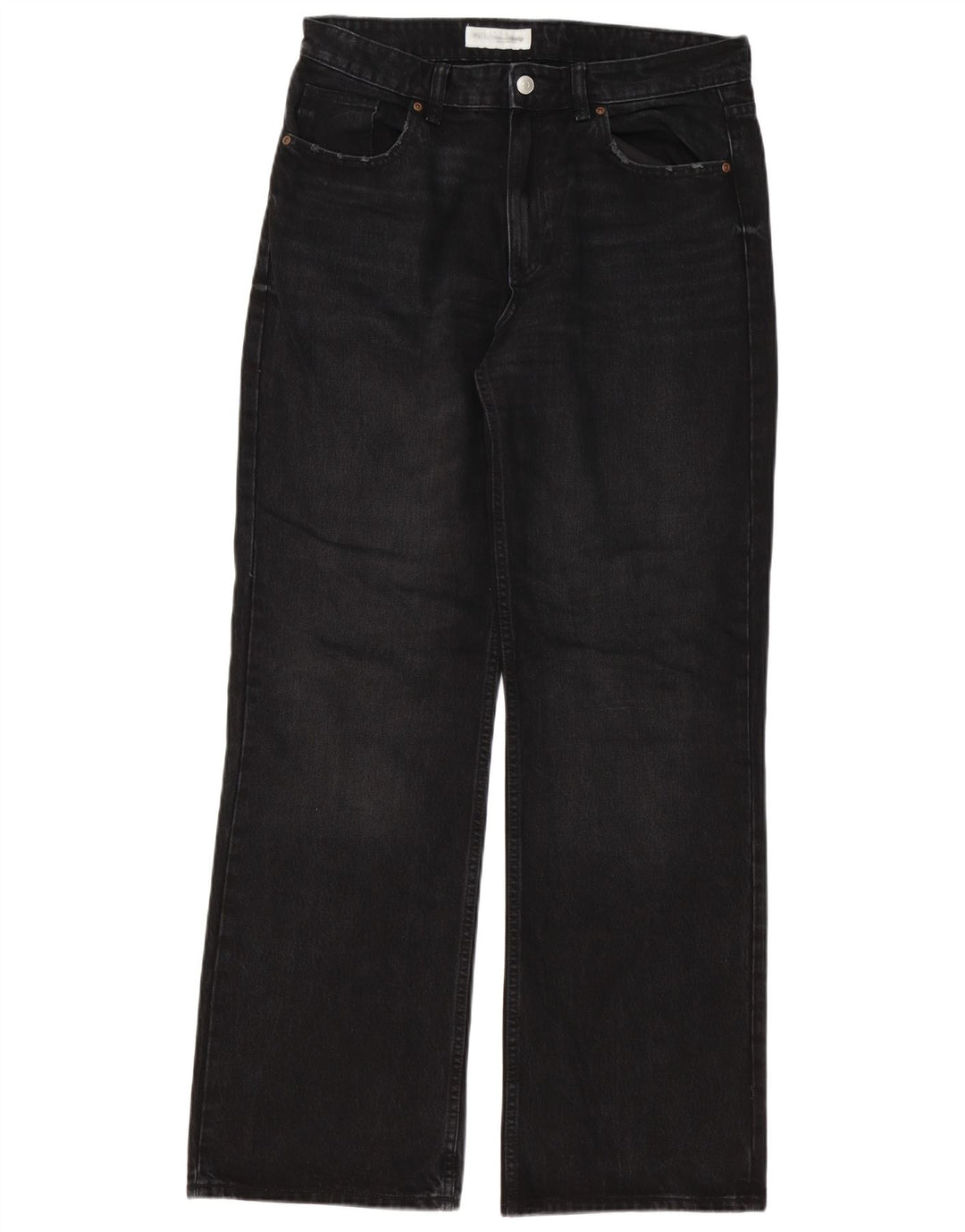 Zara Herren Bootcut Jeans EU 42 Large W32 L33 Schwarz
