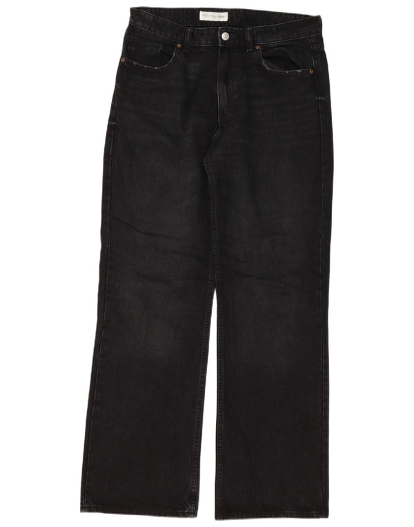 Zara Herren Bootcut Jeans EU 42 Large W32 L33 Schwarz