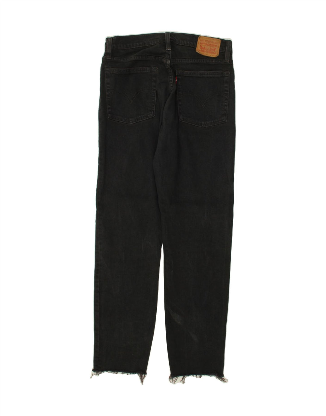 LEVI'S Womens Straight Jeans W29 L27 Black Vintage Levi's and Second-Hand Levi's from Messina Hembry 