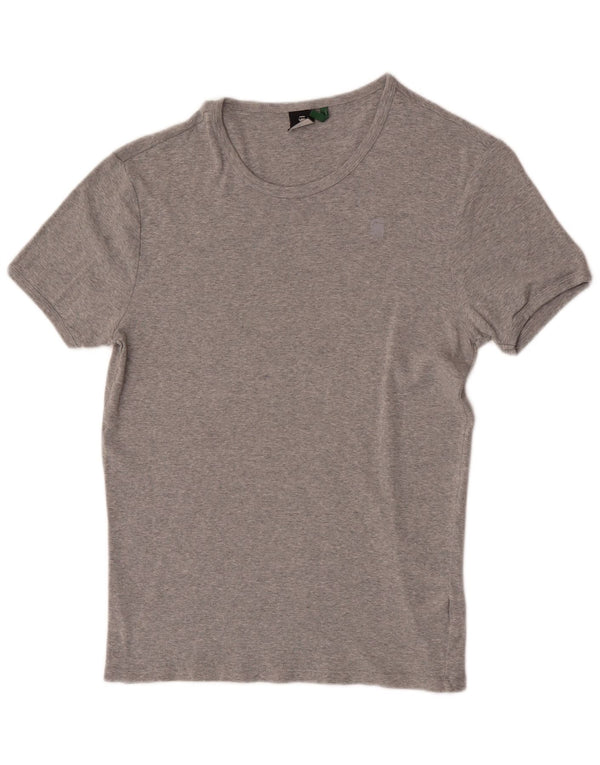 G-Star Damen T-Shirt Top UK 16 Large Grau Baumwolle