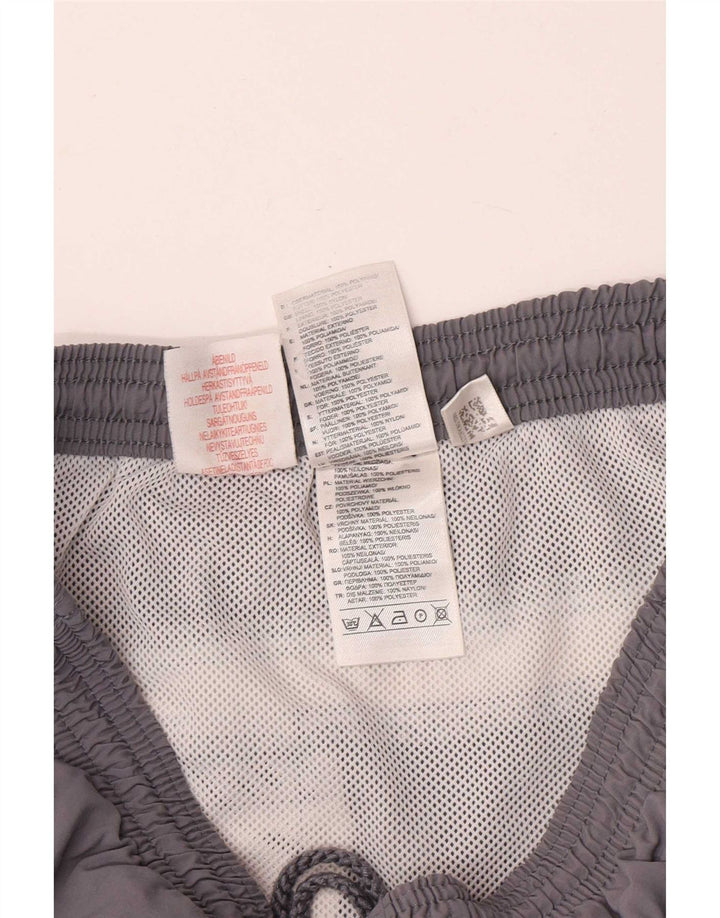 Adidas Badeshorts für Jungen, 15–16 Jahre, graues Colourblock-Polyester