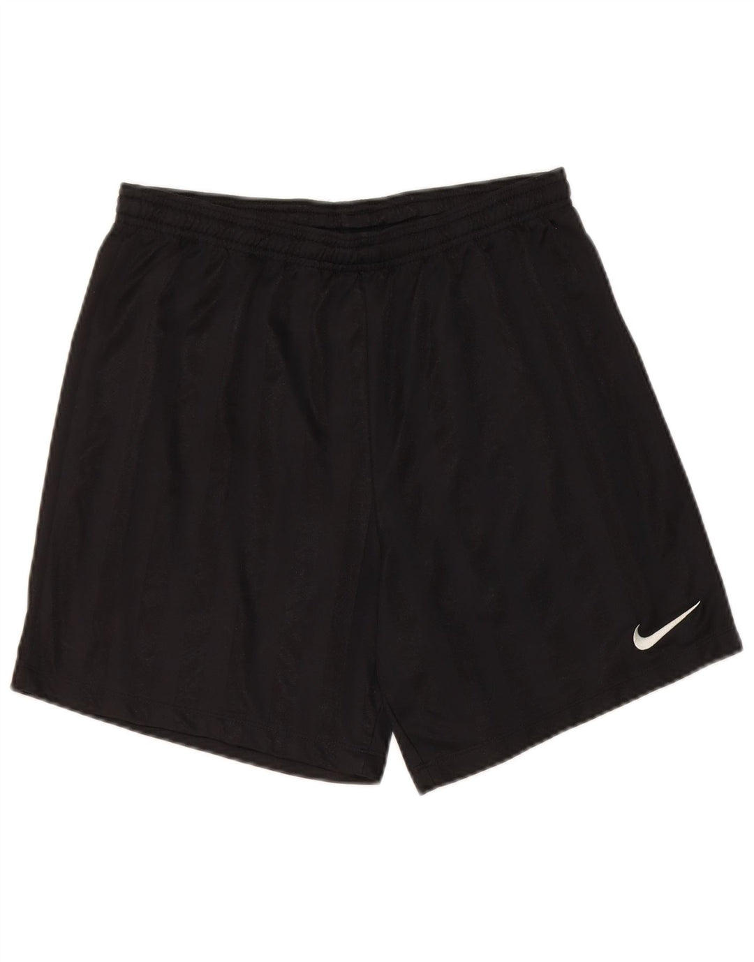 Nike Herren-Sportshorts, mittelgroß, schwarzes Nadelstreifen-Polyester