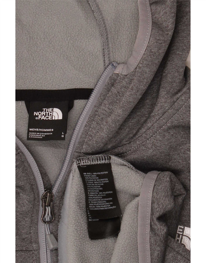 The North Face Herren-Kapuzenpullover mit Reißverschluss, groß, grau, Polyester