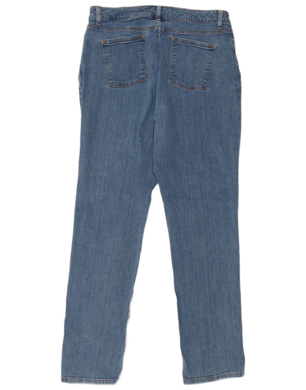 L.L.Bean Damen-Jeans mit klassischer Passform, gerade Passform, US 10, Größe L, W34, L32, Blau, Baumwolle