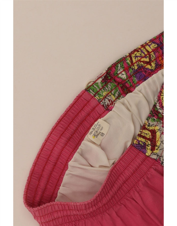 Vintage Herren Badeshorts IT 48 Kleine rosa Baumwolle