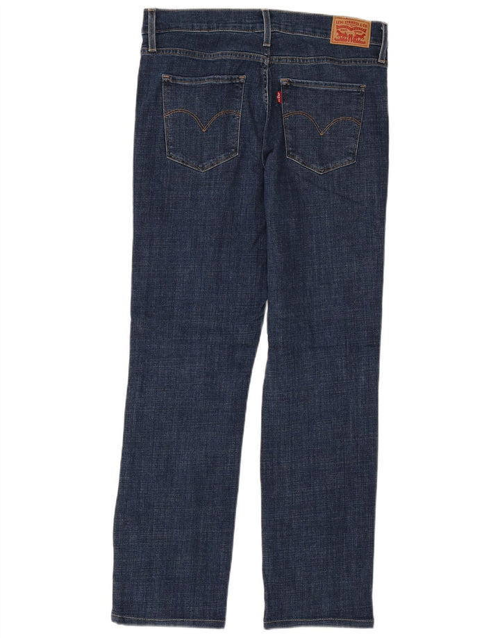 LEVI'S Damen 314 Shaping Straight Jeans W30 L29 Marineblau Baumwolle