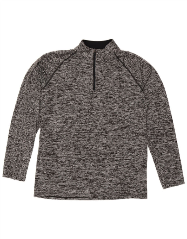 Under Armour Herren Heat Gear Pullover-Trainingsanzugoberteil, klein, grau gefleckt