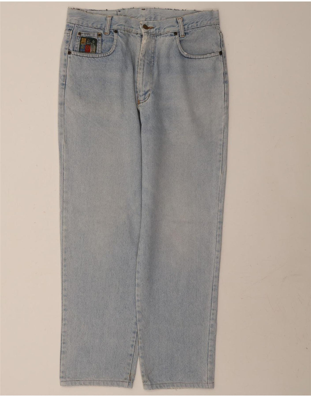 WAMPUM Womens Straight Jeans W32 L30 Blue Vintage Wampum and Second-Hand Wampum from Messina Hembry 