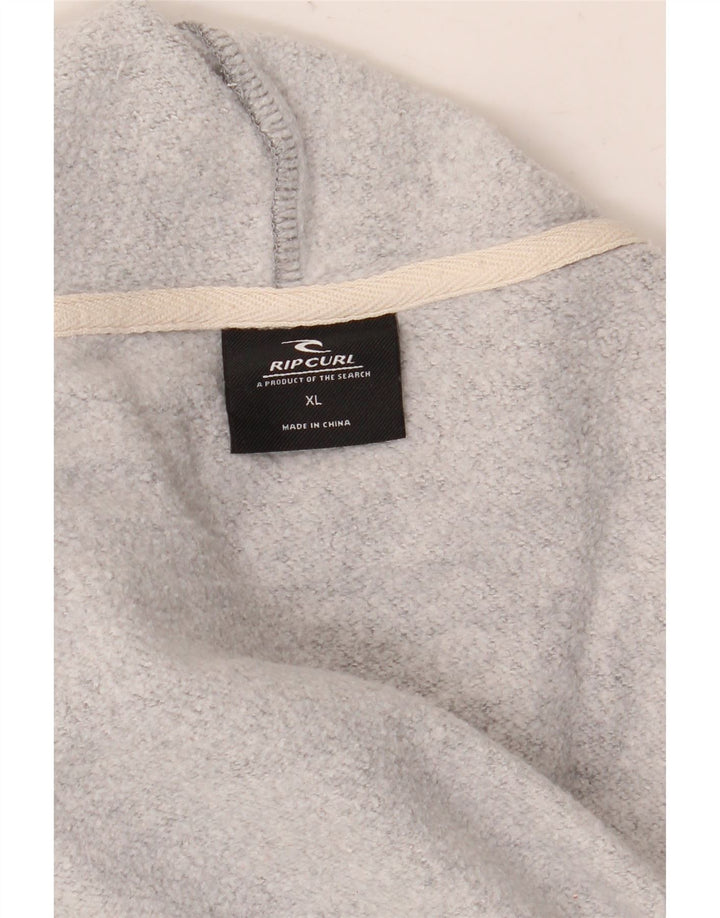 Rip Curl Herren-Kapuzenpullover mit Grafik, XL, Grau, Farbblock