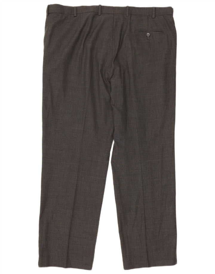 Marks & Spencer Herren-Freizeithose, gerade, W40, L31, graue Wolle