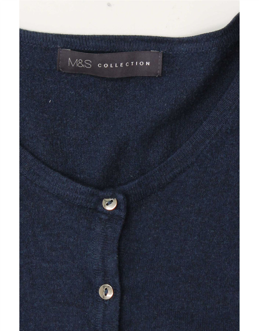 Marks & Spencer Damen Strickjacke Pullover UK 14 Large Marineblau