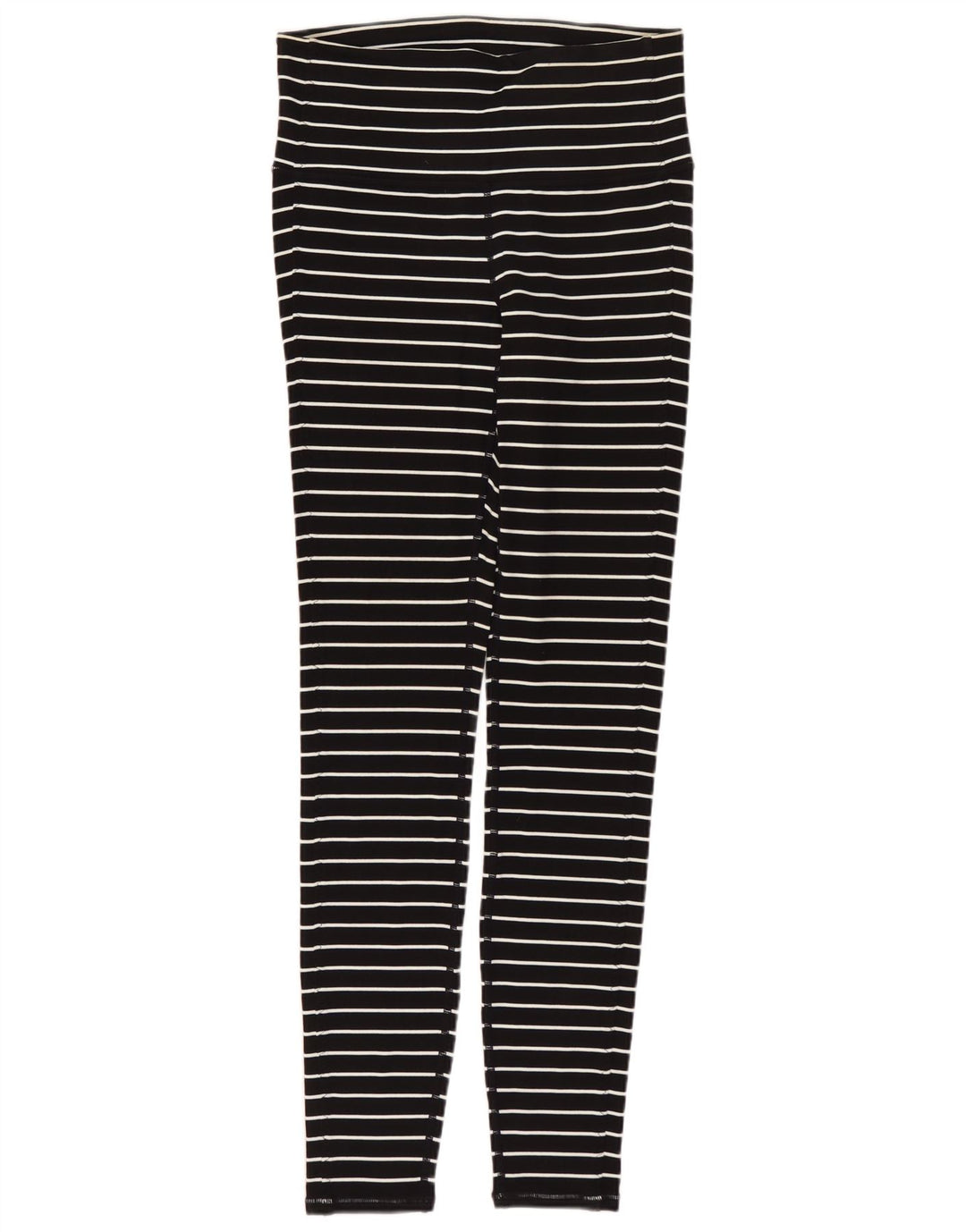 ATHLETA Damen Leggings UK 6 XS Schwarz gestreiftes Nylon