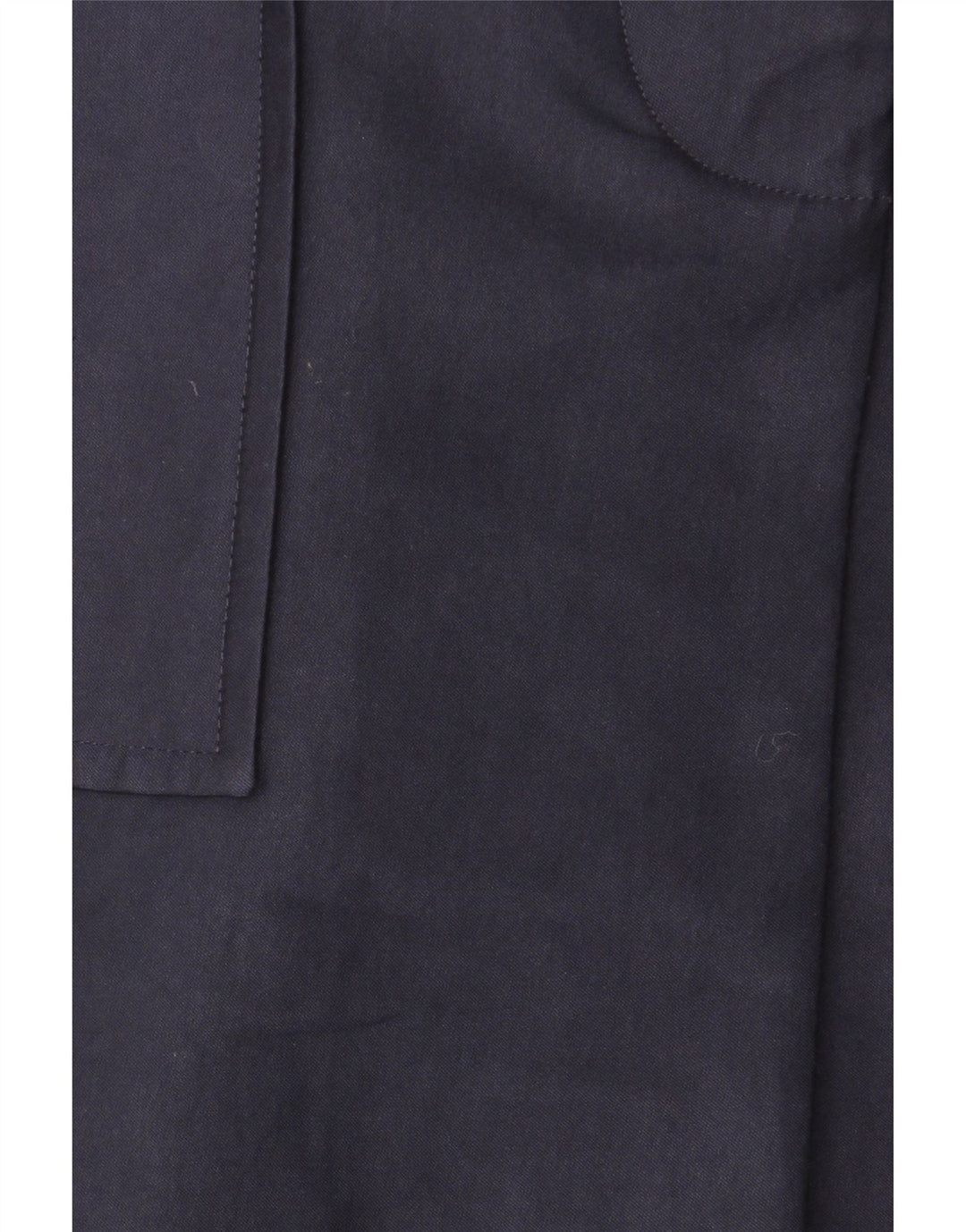 Zara Damen Mantel UK 14 Medium Marineblau Baumwolle