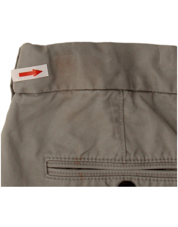 Marks & Spencer Herren Chinoshorts W34 Large Grau Baumwolle