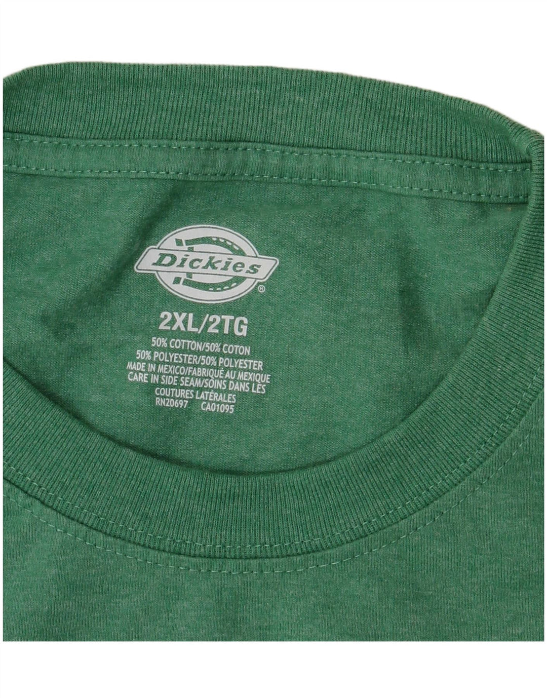 Dickies Herren T-Shirt Top 2XL Grüne Baumwolle