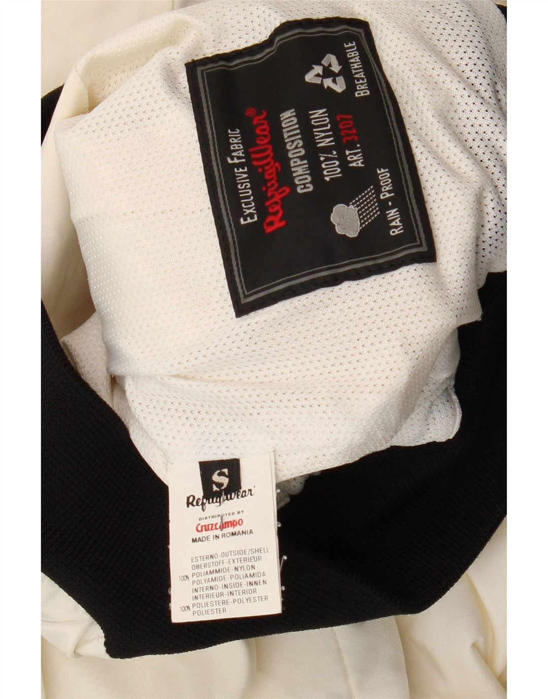 Refrigiwear Damen-Bomberjacke in Übergröße, UK 10, Größe S, Weiß, Farbblock