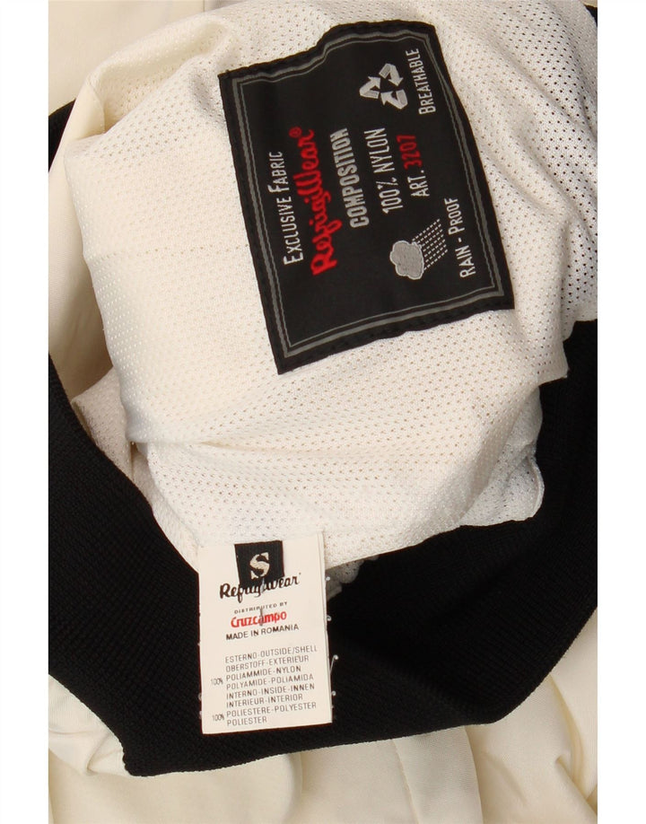 Refrigiwear Damen-Bomberjacke in Übergröße, UK 10, Größe S, Weiß, Farbblock