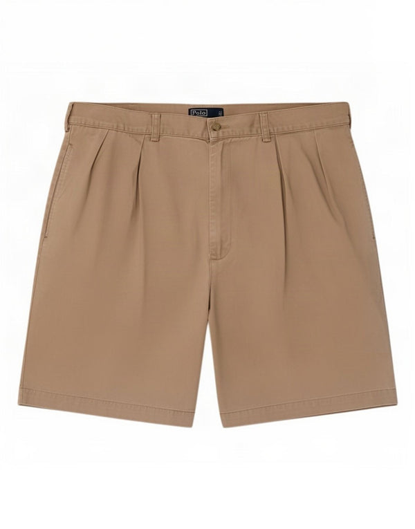 Polo Ralph Lauren Mens Tyler Pegged Chino Shorts XL W38 Beige Cotton