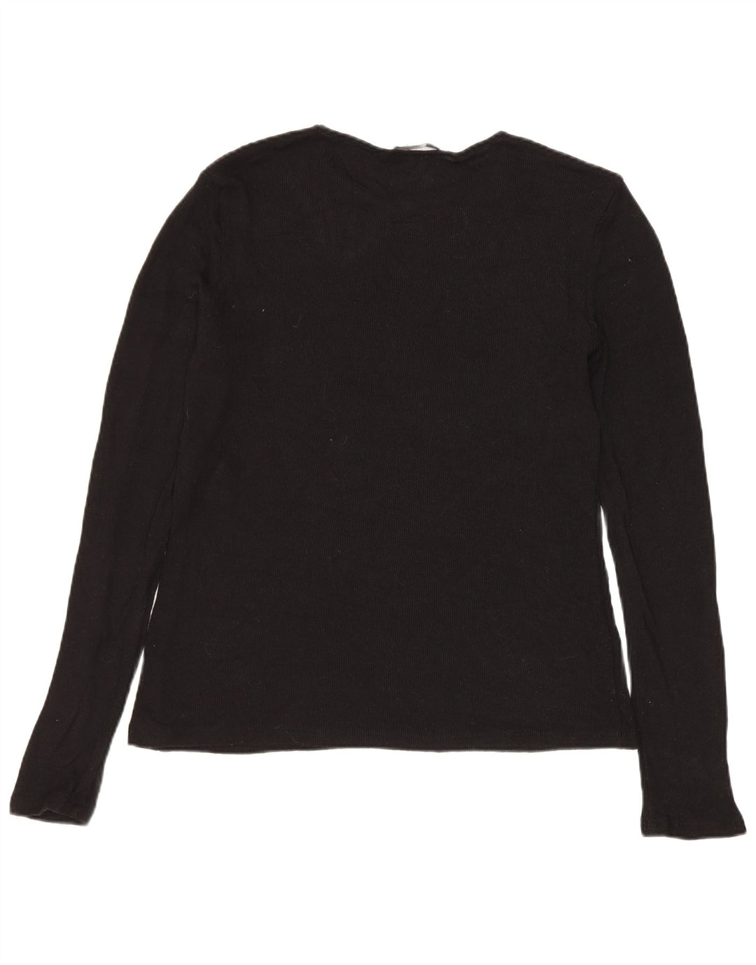 ZARA Damen-Pullover mit U-Boot-Ausschnitt, Gr. 12, mittlere schwarze Viskose