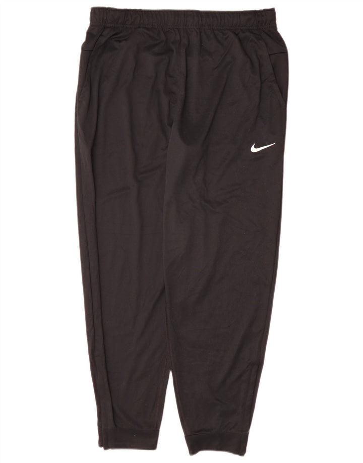 Nike Herren-Trainingshose, Jogginghose, Größe L, Schwarz, Polyester