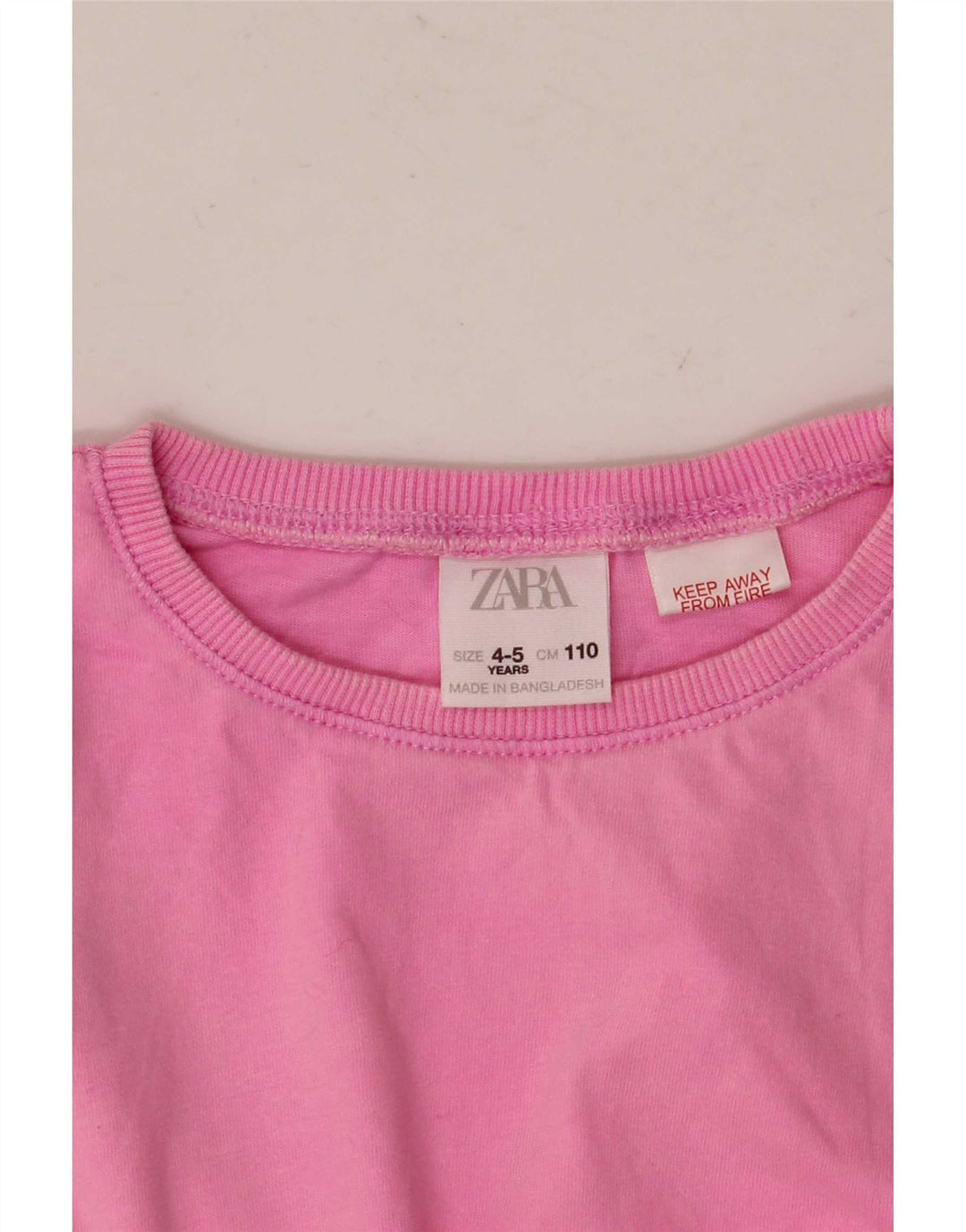 Zara Mädchen T-Shirt Top 4-5 Jahre Rosa