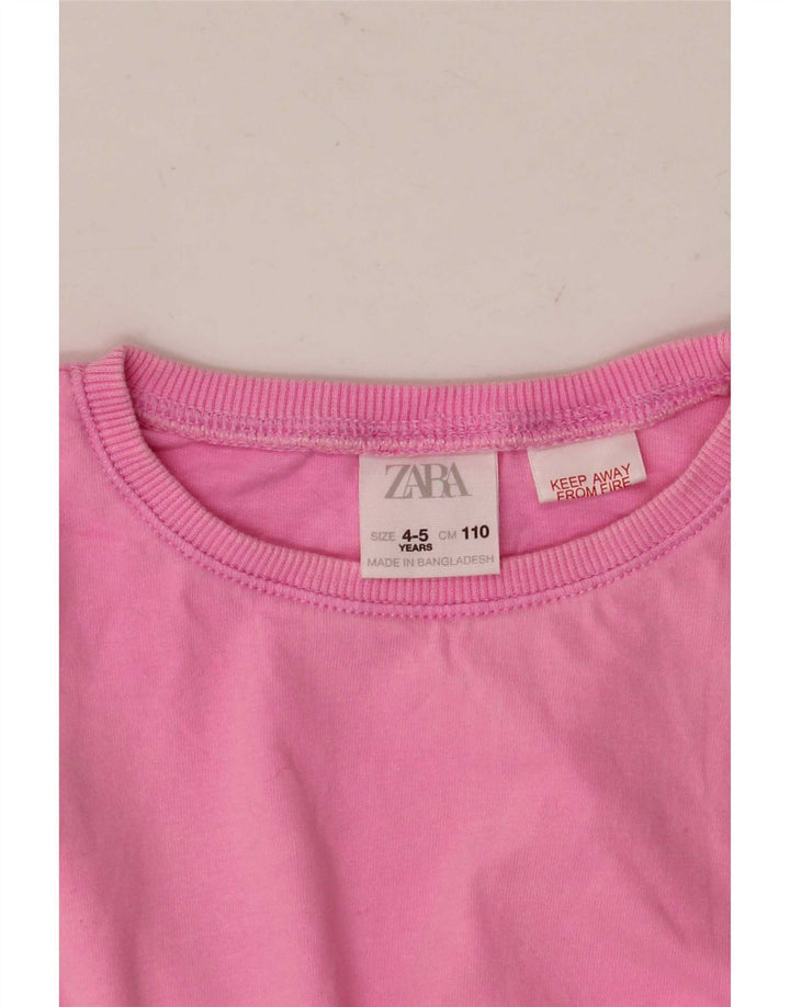 Zara Mädchen T-Shirt Top 4-5 Jahre Rosa