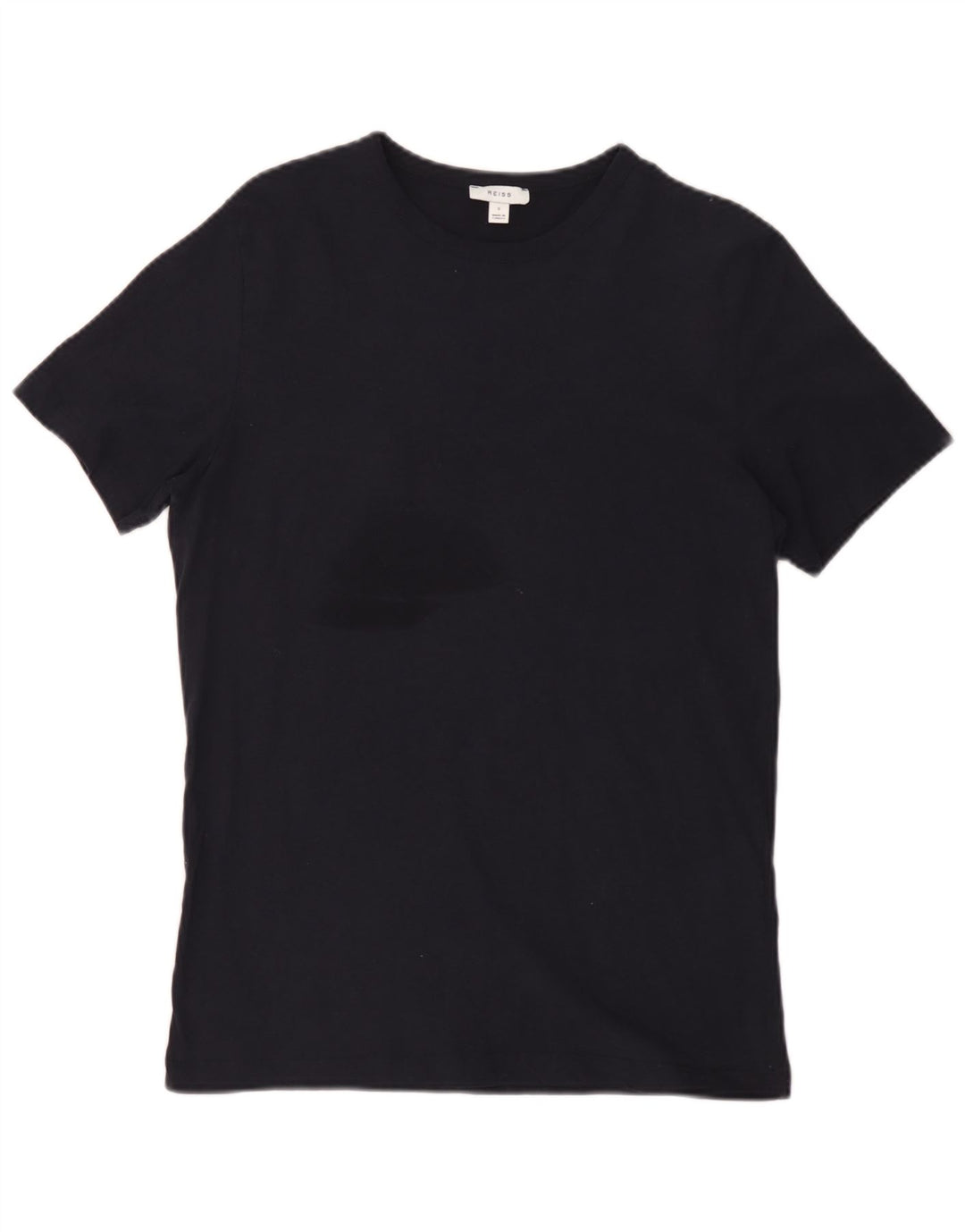 Reiss Herren T-Shirt Top Small Schwarz Baumwolle