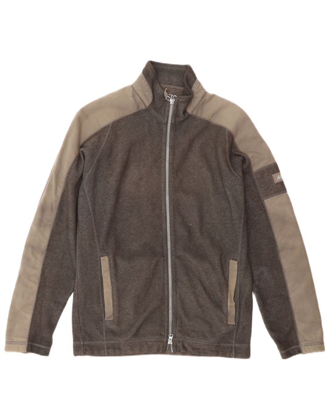 Musto Herren-Fleecejacke mit Grafik, UK 36, Größe S, Grau, Colourblock-Polyester