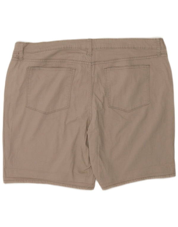 LEE Damen Riders Mid Rise Casual Shorts US 20 2XL W40 Beige Baumwolle