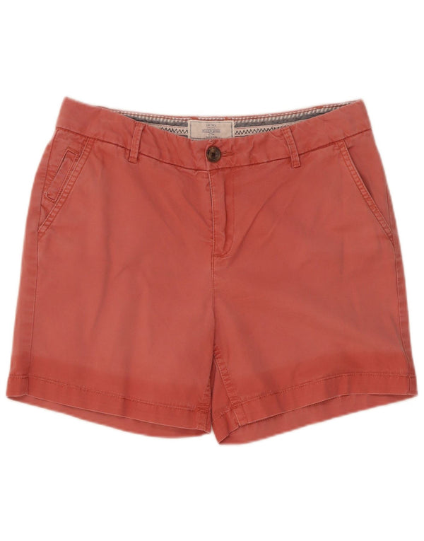 Fat Face Damen Chinoshorts UK 10 Small W30 Rote Baumwolle