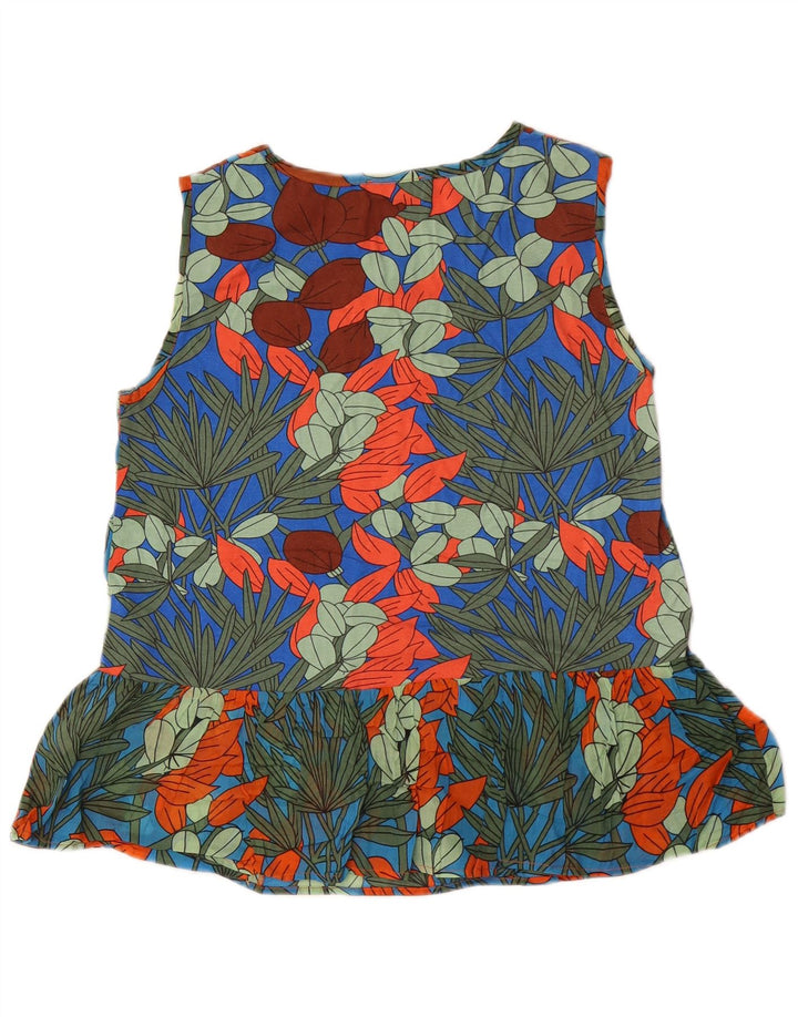 Max & Co. Ärmelloses Damen-Blusenoberteil, Gr. 10, klein, mehrfarbig, mit Blumenmuster
