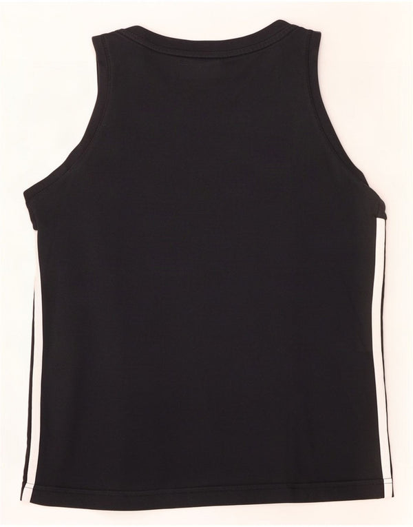 Adidas Damen Climalite Weste Top UK 12/14 Medium Schwarz Baumwolle