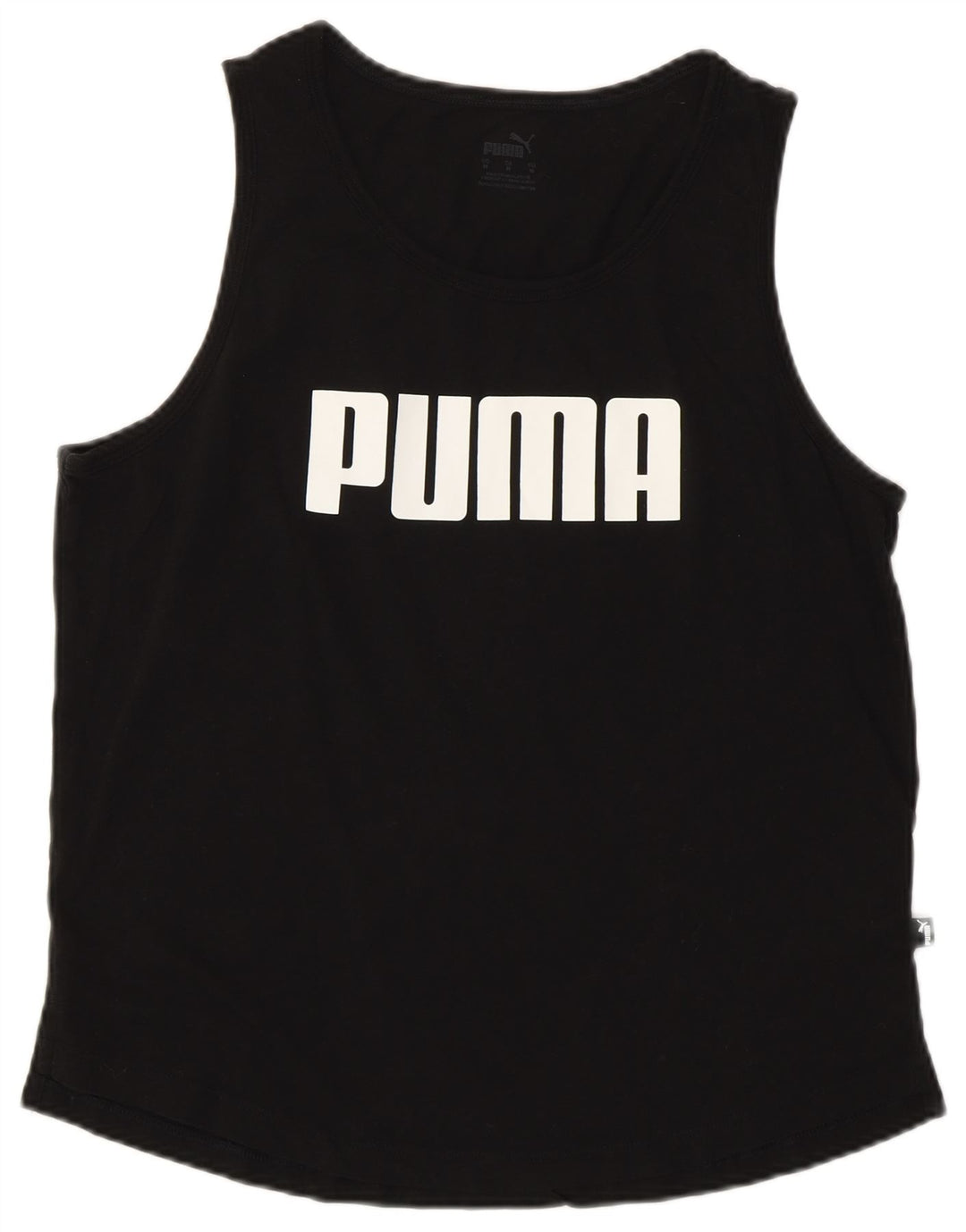 Adidas Damen Graphic Vest Top UK 14 Mittelschwarze Baumwolle