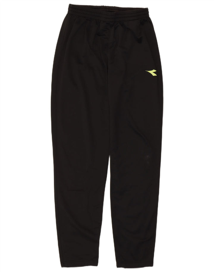Diadora Herren-Trainingshose, Größe S, Schwarz, Polyester