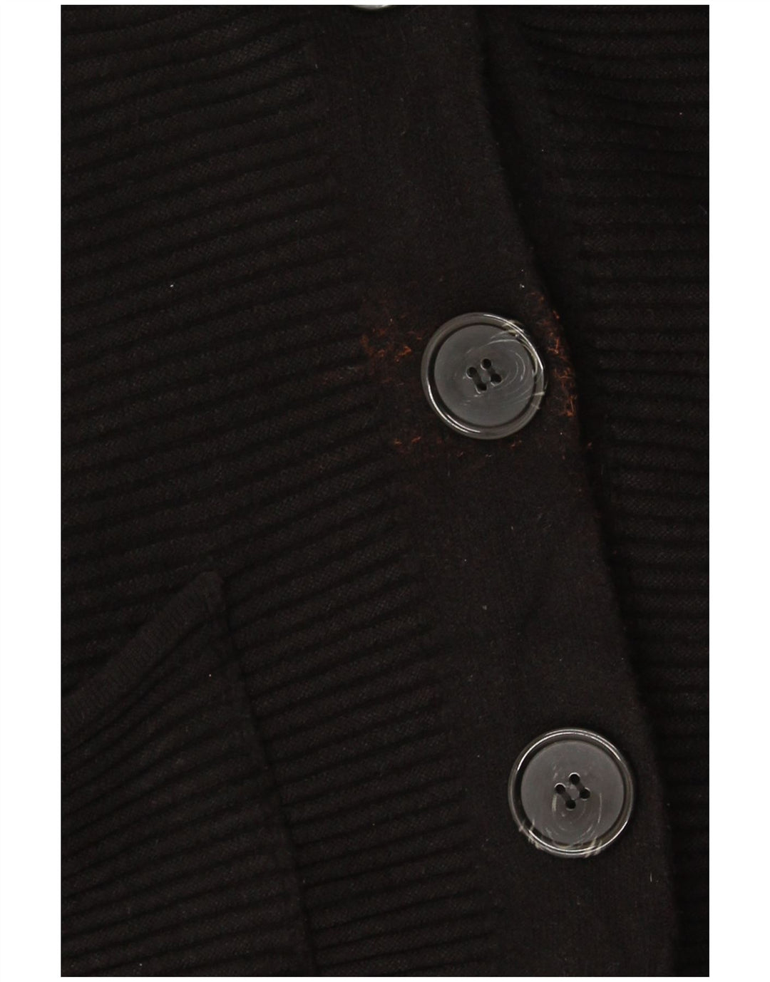 Zara Damen Crop Oversized Cardigan Pullover UK 10 Small Schwarz Klassisch