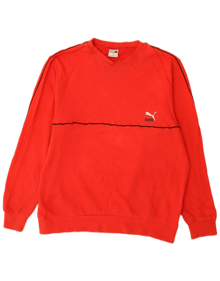 Puma Herren Sweatshirt Pullover Große rote Baumwolle
