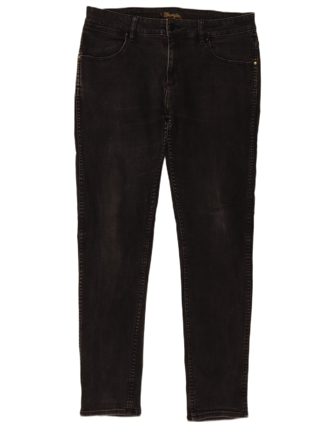 Wrangler Herren Stompers Slim Jeans W32 L30 Schwarze Baumwolle